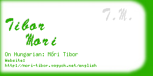 tibor mori business card
